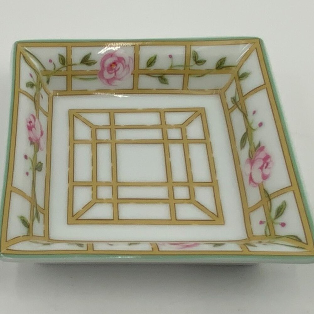 Trinket Dish Bernardaud Rose D'Ete Fine China from Limoges France